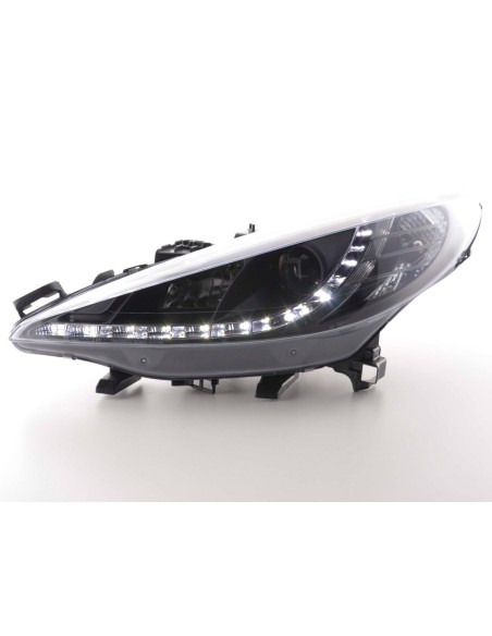 Faro Daylight LED DRL look Peugeot 207 06- nero