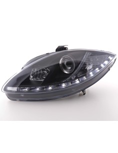 Faro Daylight LED DRL look Seat Leon tipo 1P / Altea / Toledo tipo 5P nero 2