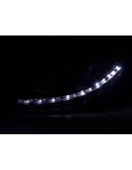 Faro Daylight LED DRL look Seat Leon tipo 1P / Altea / Toledo tipo 5P nero