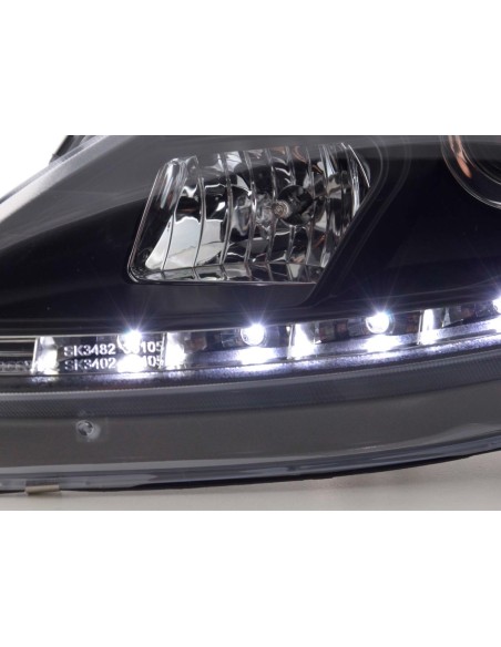 Faro Daylight LED DRL look Seat Leon tipo 1P / Altea / Toledo tipo 5P nero