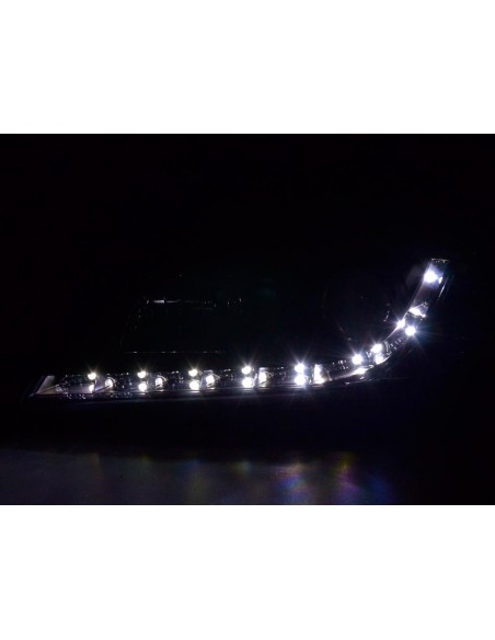 Daylight faro LED DRL look Skoda Octavia tipo 1Z 04-08 nero