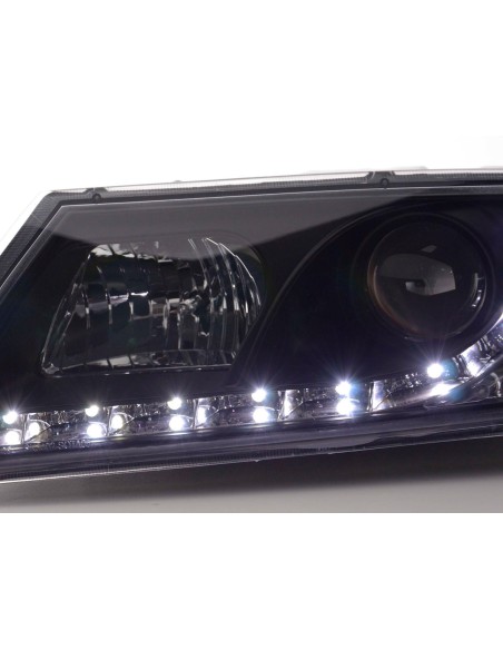 Daylight faro LED DRL look Skoda Octavia tipo 1Z 04-08 nero