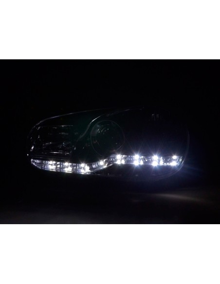 Faro Daylight LED DRL look VW Golf 4 tipo 1J 98-03 cromato