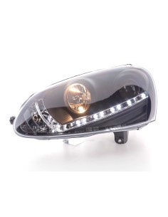 Faro Daylight LED DRL look VW Golf 5 tipo 1K 03-08 nero 2
