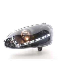 Fari Daylight Luci di marcia diurna a LED VW Golf 5 tipo 1K 03-08 nero 2