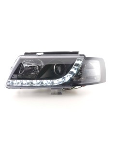 Set di fari Daylight Luci di marcia diurna a LED VW Passat tipo 3B 97-00 nere 2