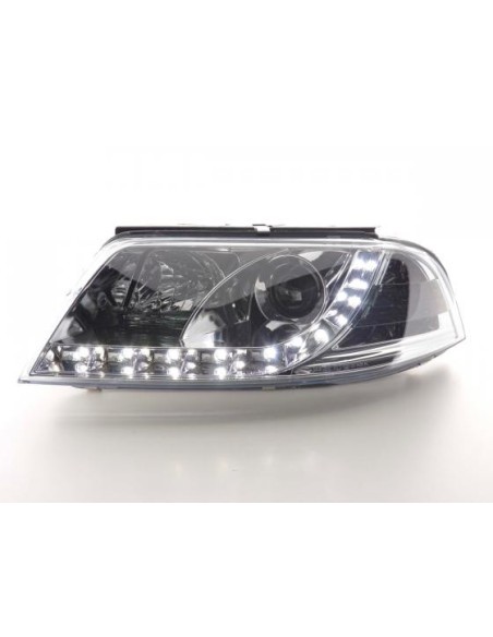 Faro Daylight LED DRL look VW Passat tipo 3BG 00-05 cromato