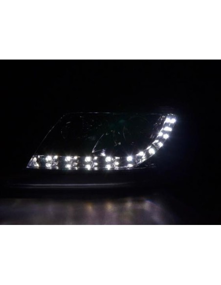 Faro Daylight LED DRL look VW Passat tipo 3BG 00-05 cromato