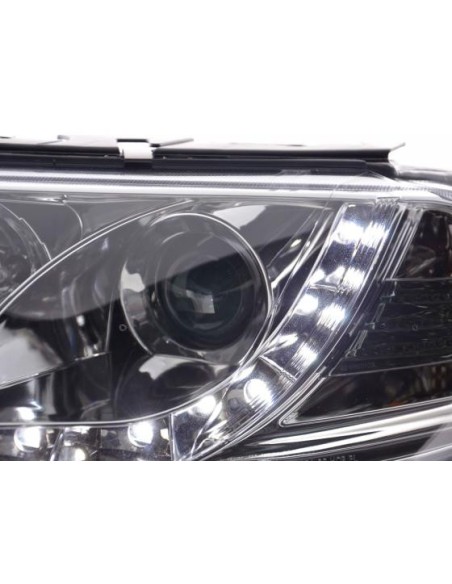 Faro Daylight LED DRL look VW Passat tipo 3BG 00-05 cromato