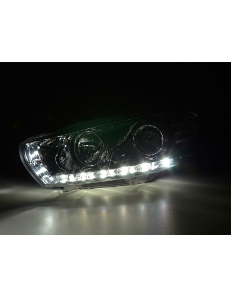 Faro diurno Luci di marcia diurna a LED VW Scirocco 3 tipo 13 cromate