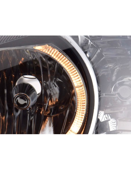 Faro Angel Eyes Opel Corsa C 01-06 nero