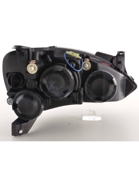 Faro Angel Eyes Opel Corsa C 01-06 nero