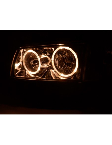 Faro Angel Eyes tipo bus VW T4 97-02 cromato