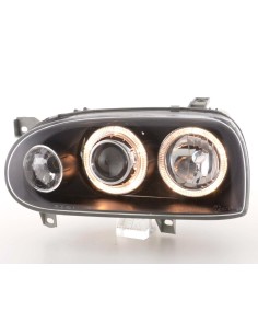Faro Angel Eyes VW Golf 3 tipo 1HXO, 1 EXO 91-97 nero 2