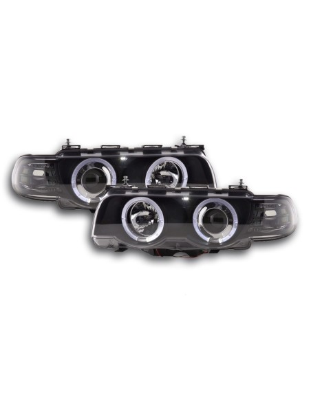 Fanale anteriore BMW serie 7 tipo E38 99-02 nero