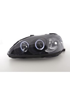 Set faro Honda Civic Coupe / Civic 4 porte. 99-00 nero 2