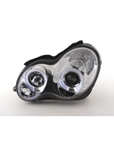 Set faro Mercedes Classe C tipo W203 00-07 cromato per guida a destra 2