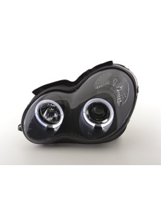 Kit fari Mercedes Classe C tipo W203 00-07 nero per guida a destra 2