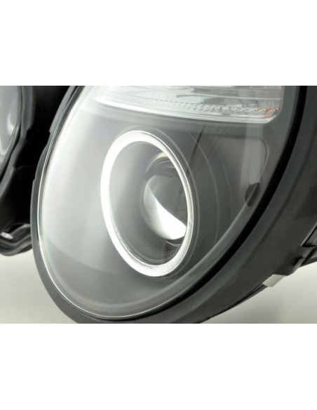 Set faro Mercedes Classe E tipo W210 95-98 nero per guida a destra