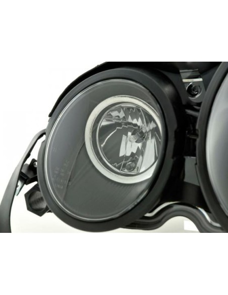 Set faro Mercedes Classe E tipo W210 95-98 nero per guida a destra