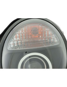 Set faro Mercedes Classe E tipo W210 99-01 nero 2