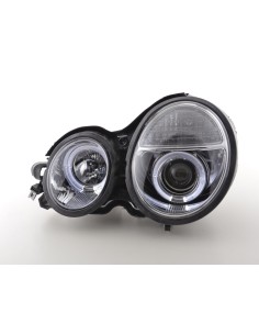 Faro Angel Eyes Mercedes Classe E tipo W210 99-01 cromato per guida a destra 2