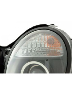 Set faro Mercedes Classe E tipo W210 99-01 nero per guida a destra 2
