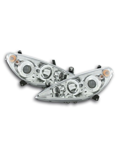 Fanale anteriore Peugeot 307 01-06 cromato