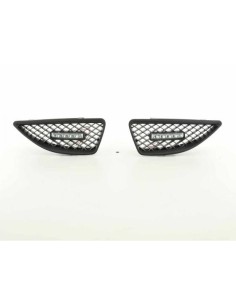 Griglia sportiva con luce di posizione griglia anteriore Renault Megane 99-02 nera 2