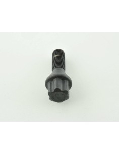 Bullone ruota singola, lunghezza albero 28 mm, collare conico nero M12x1,5 2