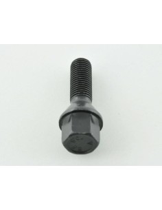 Bullone ruota singola, lunghezza albero 45 mm, collare conico, nero M12x1,5 2
