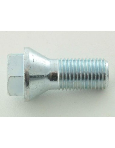 Set bulloni ruota (8 pz.) Lunghezza albero 26 mm, collare conico, testa corta, argento M14x1,5