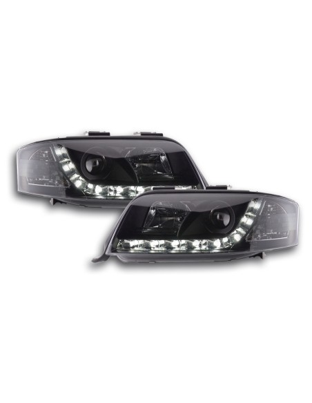Faro diurno Luci di marcia diurna a LED Audi A6 4B 01-03 nero