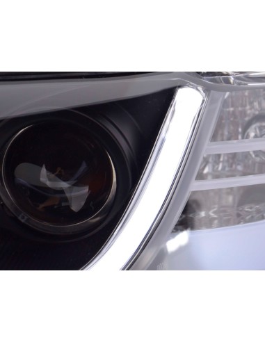 Faro Daylight LED DRL look Audi A4 tipo 8E 01-04 nero