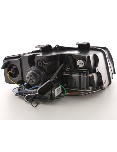 Faro Daylight LED DRL look Audi A4 tipo 8E 01-04 nero