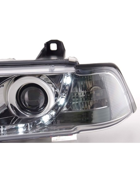 Fari Daylight Luci di marcia diurna a LED BMW 3er E36 Coupe, Cabrio 92-99 cromate