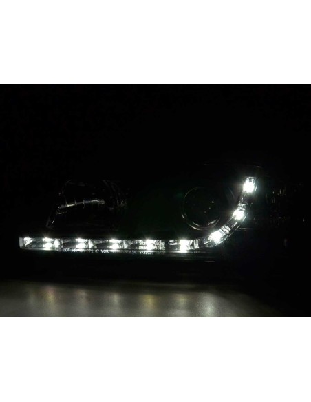 Fari Daylight Luci diurne a LED BMW Serie 3 E36 Limo / Touring nero per guida a destra