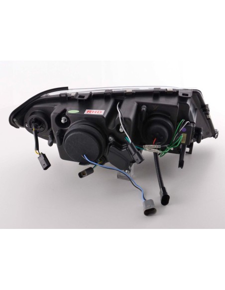 Faro Daylight LED DRL look BMW Serie 3 E46 Limo / Touring 02-05 cromato per guida a destra