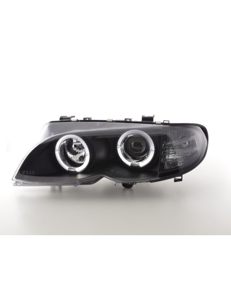Set faro BMW Serie 3 E46 Limo / Touring 02-05 nero per guida a destra