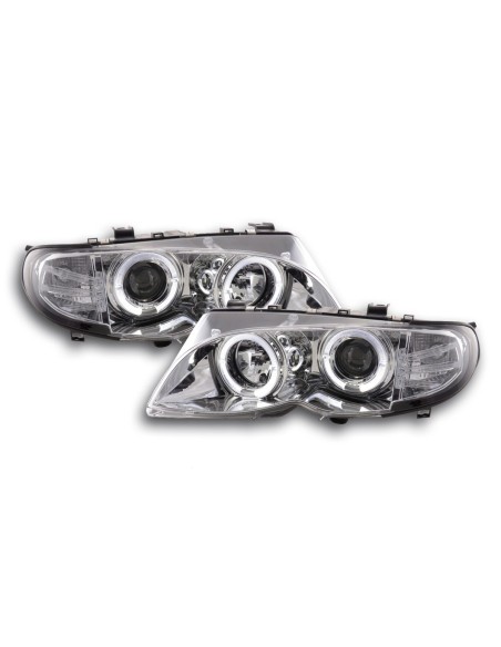 Set faro BMW Serie 3 E46 Limo / Touring 02-05 cromato