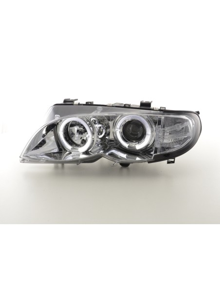 Set faro BMW Serie 3 E46 Limo / Touring 02-05 cromato