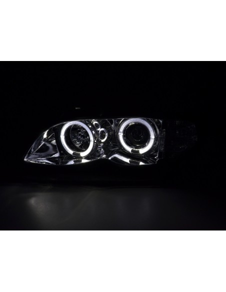 Set faro BMW Serie 3 E46 Limo / Touring 02-05 cromato