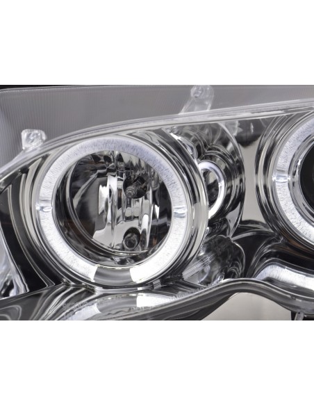 Set faro BMW Serie 3 E46 Limo / Touring 02-05 cromato