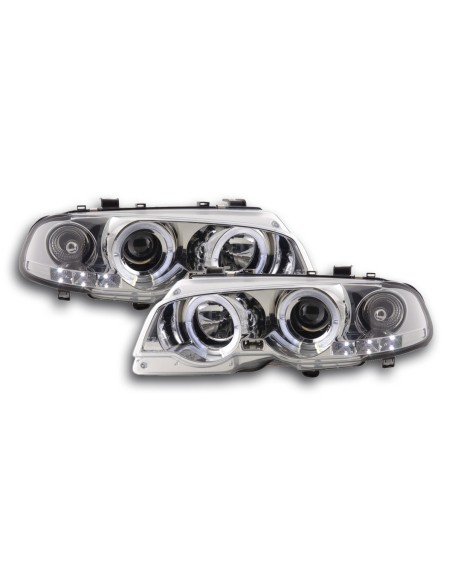 Set faro BMW Serie 3 E46 Coupe / Cabrio 98-02 cromato