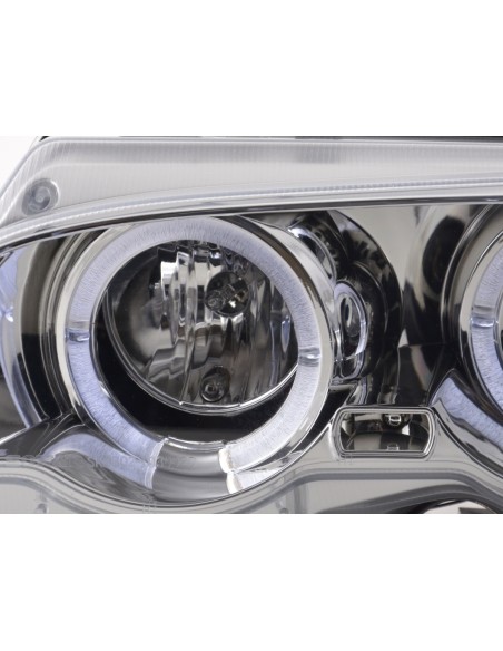 Set faro BMW Serie 3 E46 Coupe / Cabrio 98-02 cromato