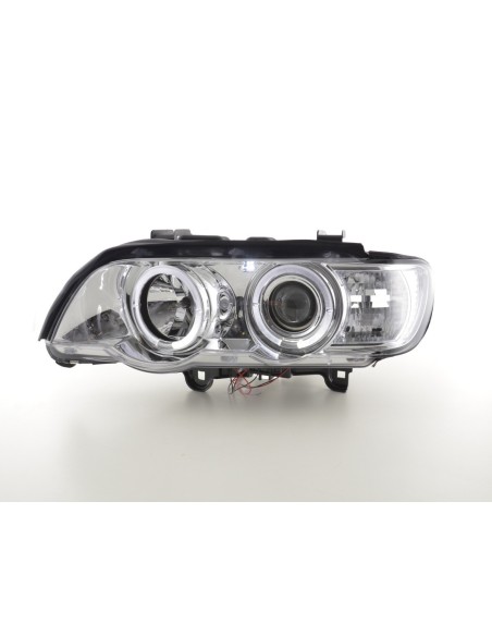 Set fari BMW X5 E53 98-02 cromato