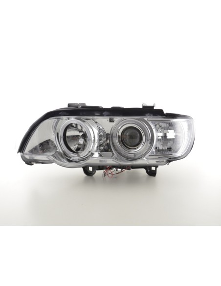 Set fari BMW X5 E53 98-02 cromato