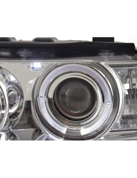 Set fari BMW X5 E53 98-02 cromato