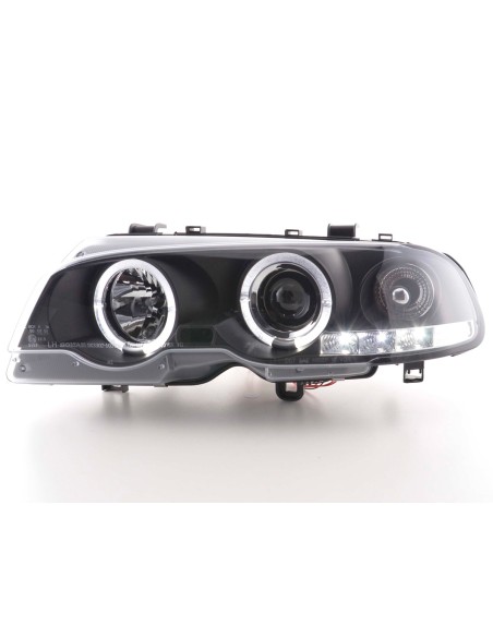 Set faro BMW Serie 3 E46 Coupe / Cabrio 98-02 nero