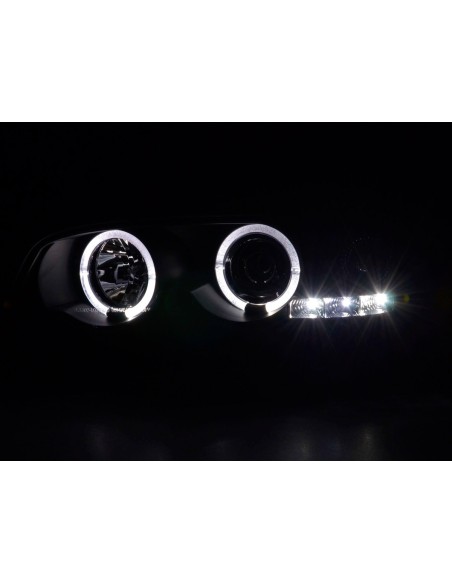 Set faro BMW Serie 3 E46 Coupe / Cabrio 98-02 nero